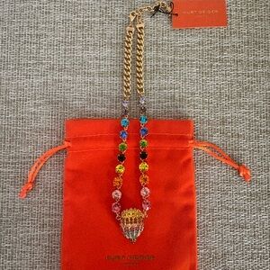 Kurt Geiger Rainbow Crystal Skull Necklace